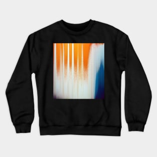 Tropical Sunset #2 Contemporary Glitch Art Crewneck Sweatshirt